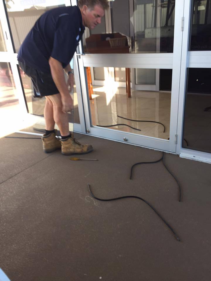 Shop Front - Glass Repair  - Before